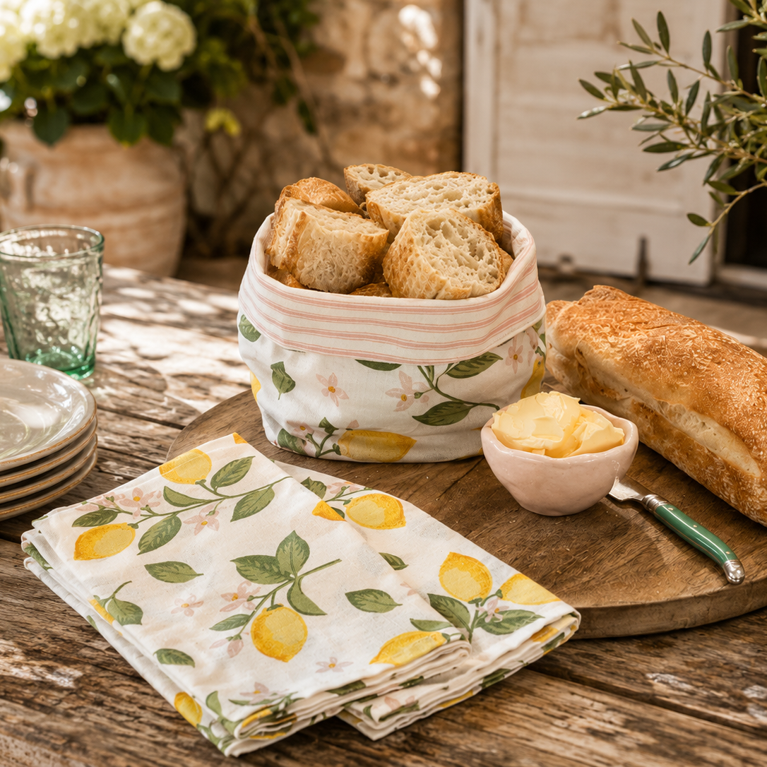 Amalfi Lemons Bread Basket