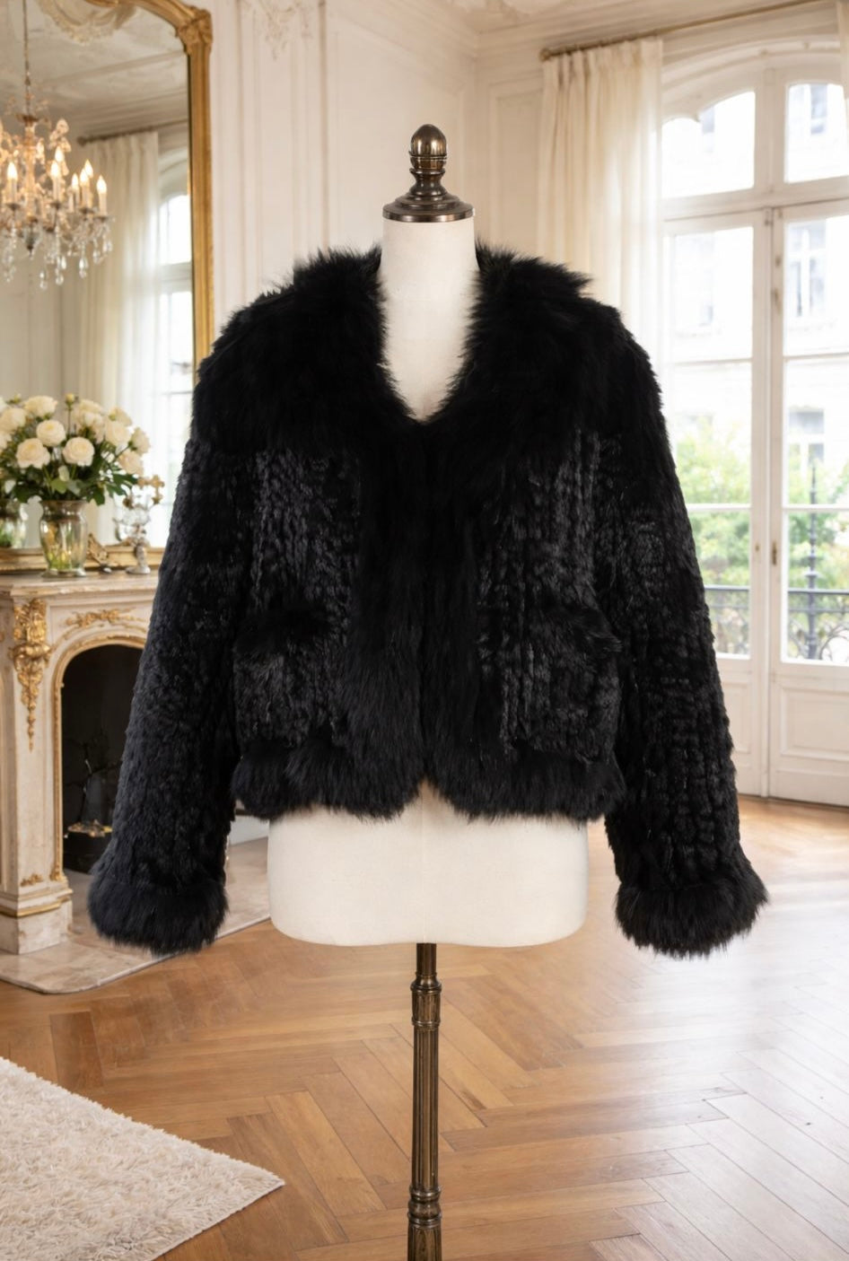 Ines Rabbit Fur Jacket