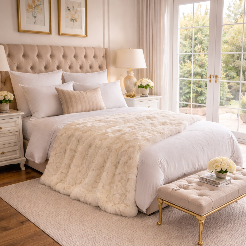Hamptons Fur Throw