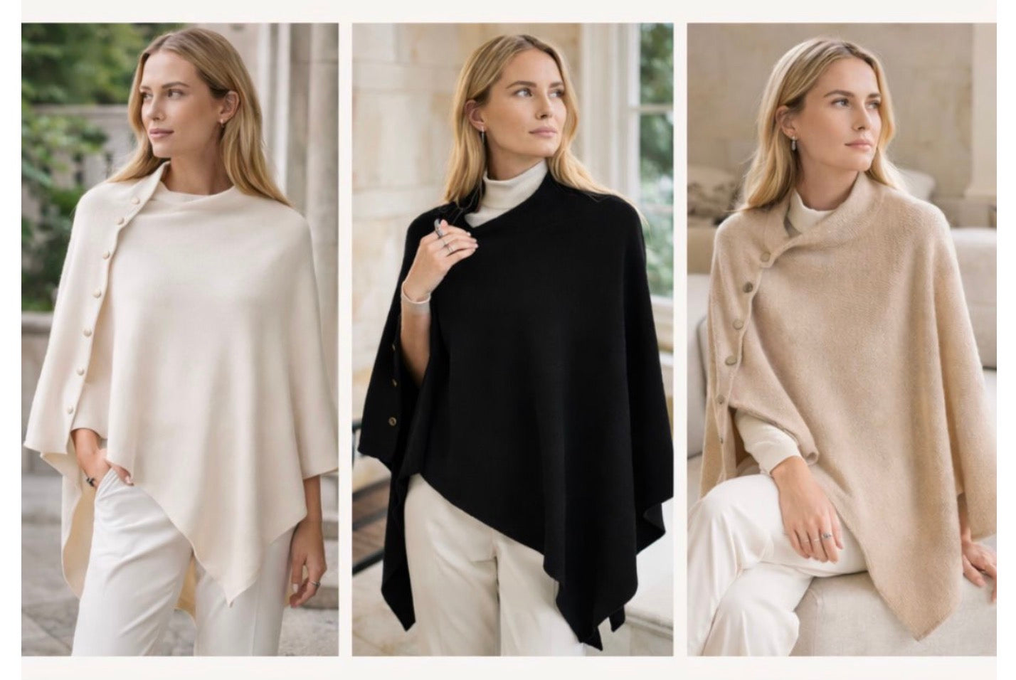 Paris Cashmere Poncho