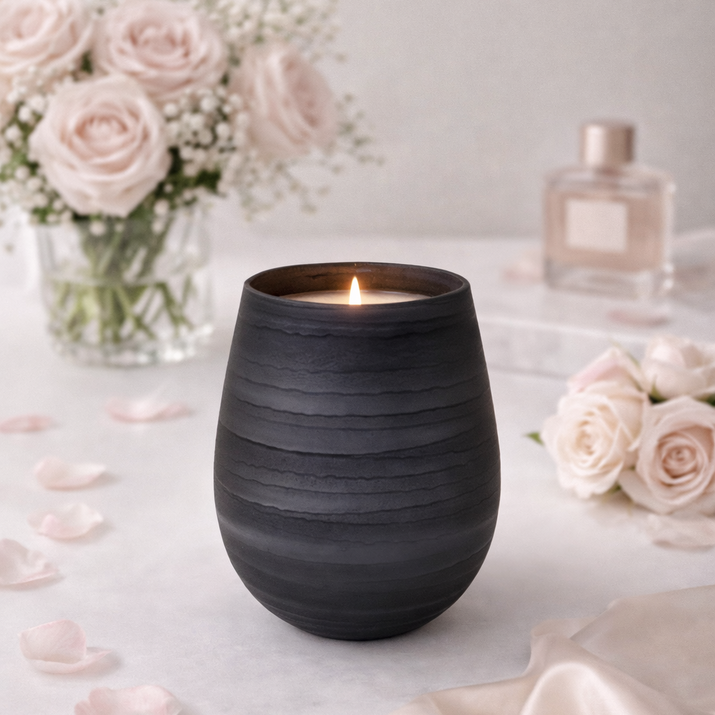 Wave Candle Black