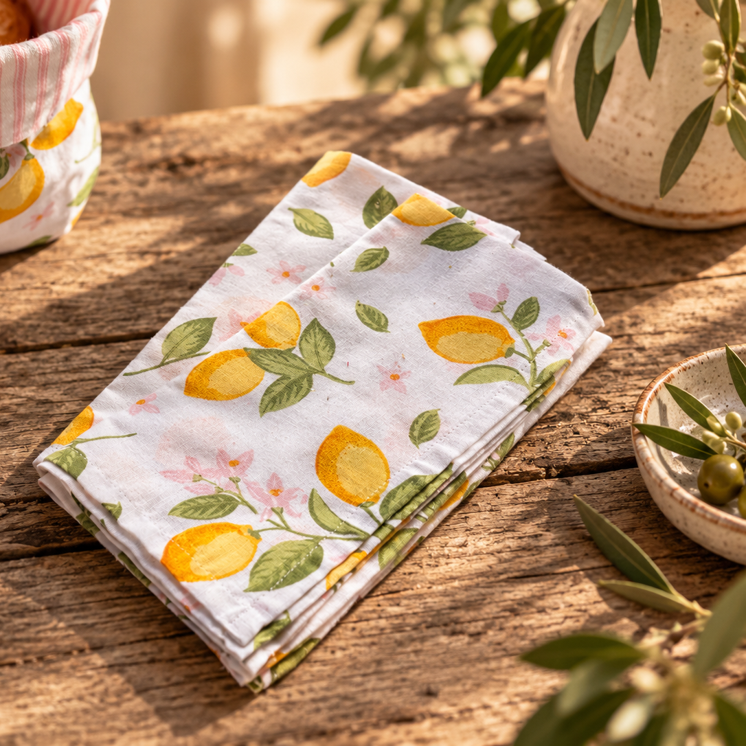 Amalfi Lemons Napkin Set of 4