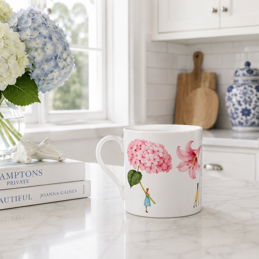 In Bloom Pink Flower Mug