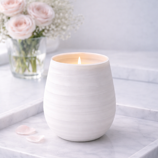 Wave Candle White