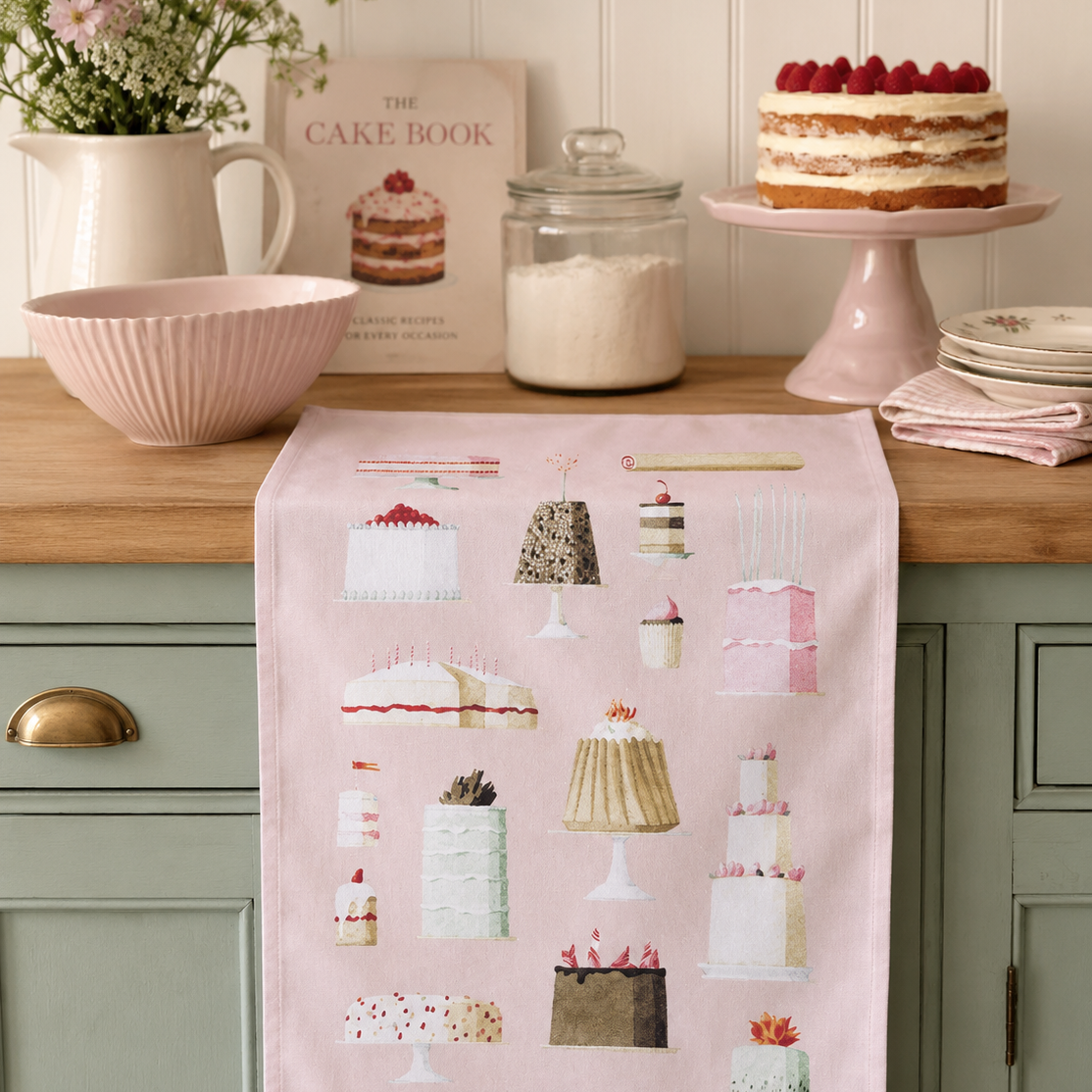 Cakes Tea Towel
