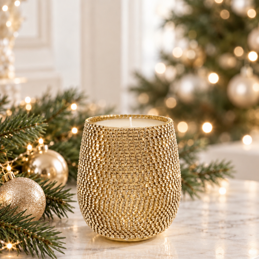 Gold Sparkle Candle