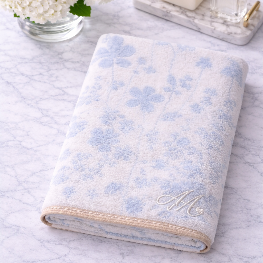 Floating Floral Guest Towel