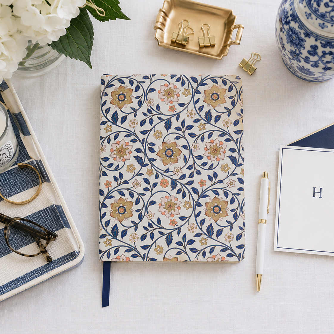 Roja Indigo Plain Paper Note Book