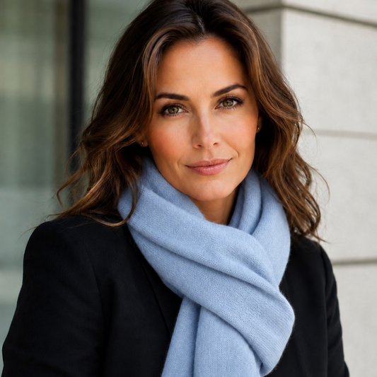 Winter Blues Cashmere Wrap