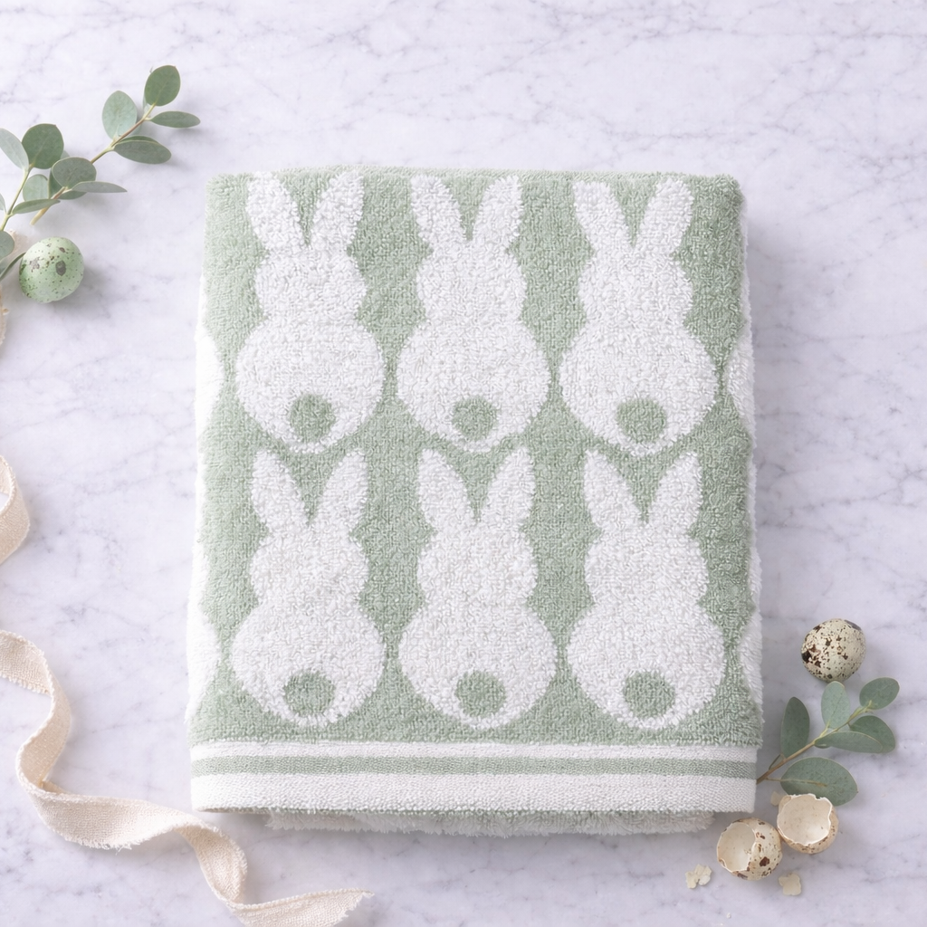 Bunny Towel Soft Green