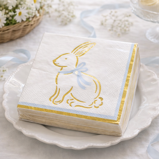 Gold Rabbit Cocktail Napkins