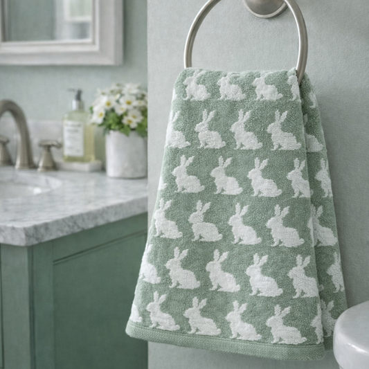 White Rabbits Guest Towel