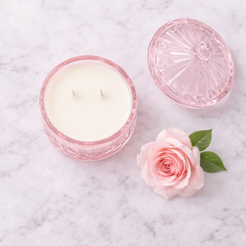 Rose Petal Glow  Candle