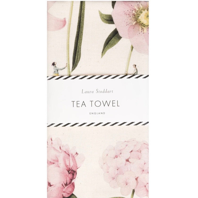 In Bloom Pink Tea Towel
