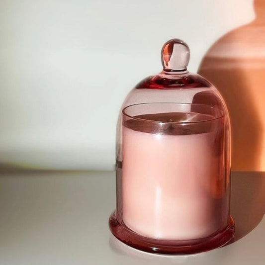 Cloche Candle Pink