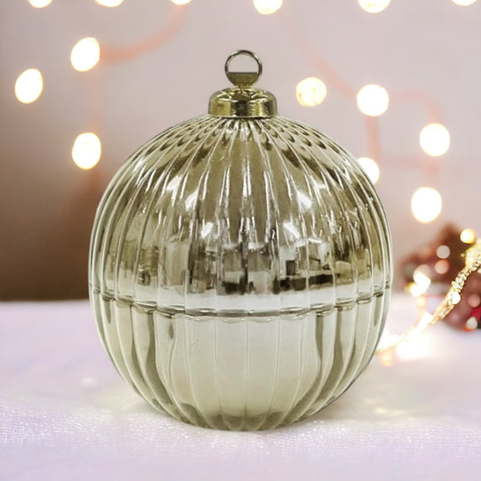 Christmas Bauble Candle Gold