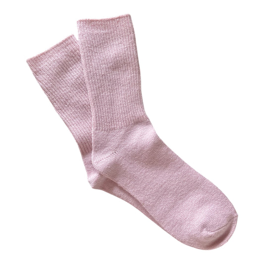 Dusty Rose Cashmere Socks